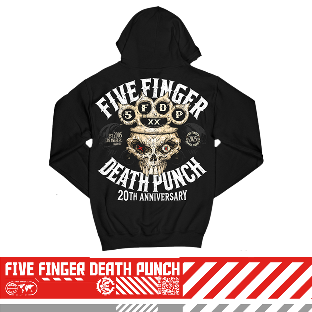 Five Finger Death Punch Wanted Design T-Shirt – Official Band Tee In Black