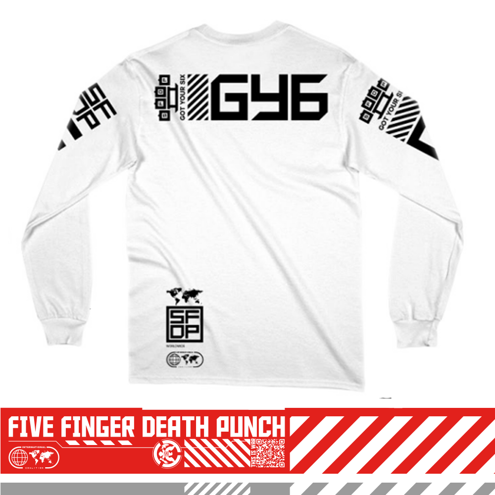 GY6 White Long Sleeve Tee