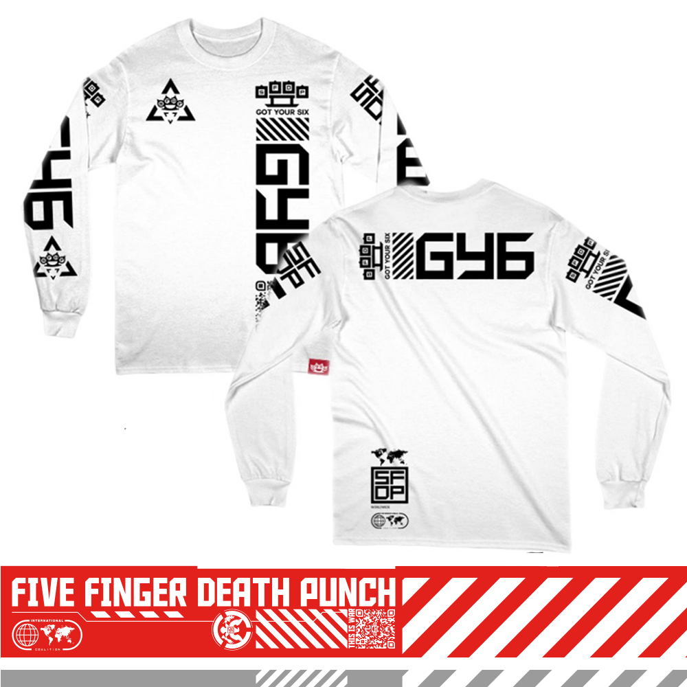 GY6 White Long Sleeve Tee